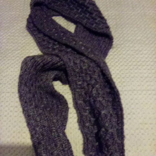 Scarf used purple 2 m x 20 cm