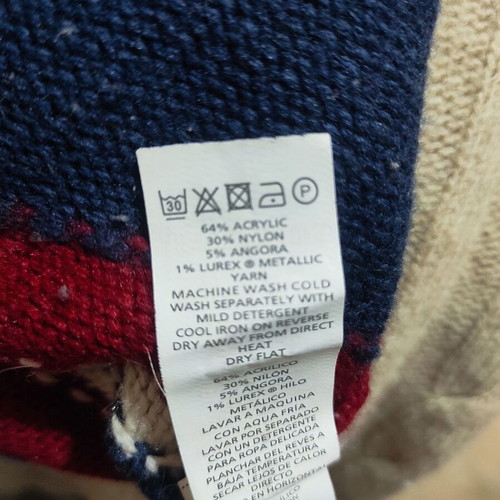 Atmosphere wool sweater with England flag like new, size M
