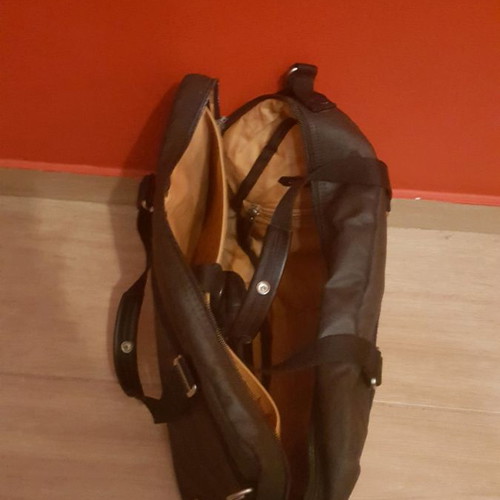QWENSTION office bag new, leather, waterproof with compartments