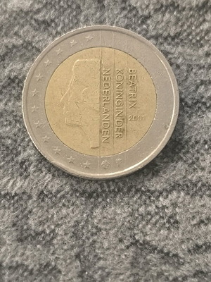 Συλλεκτικό νόμισμα Ολλανδία 2 ευρώ μεταχειρισμένο, 2001