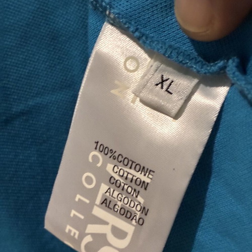 Versace Collection men's polo shirt light blue XL like new