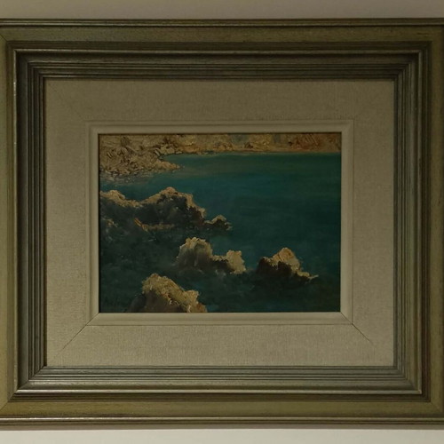 Seascape painting like new with frame