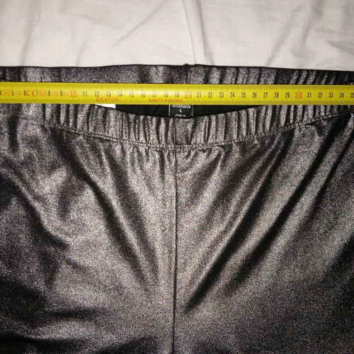 Amisu leggings gray metallic used, size L