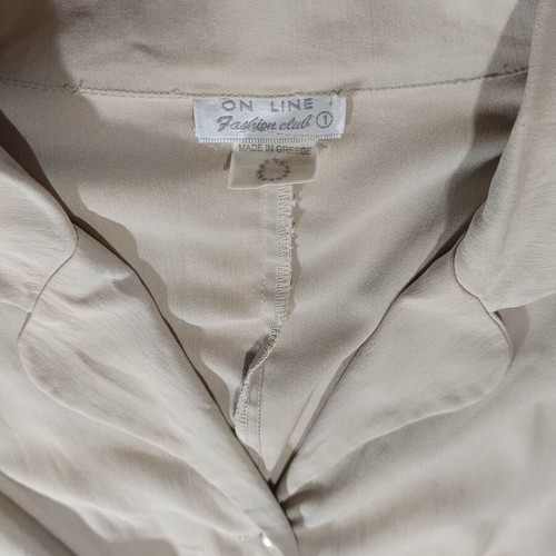 Beige On Line blazer like new with gathered sleeves and sides