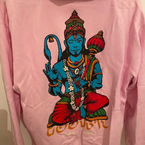 Goodbie hoodie authentic like new, pink, size M