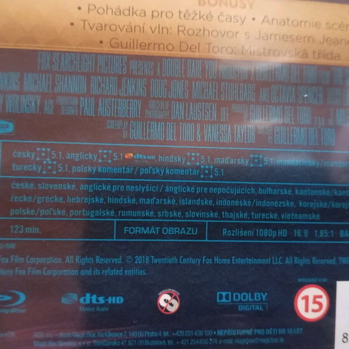 The Shape Of Water Blu-Ray new with Greek subtitles