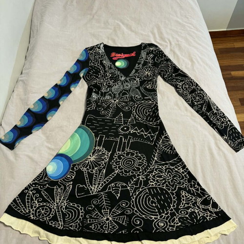 Desigual dress like new, size M, colorful boho style