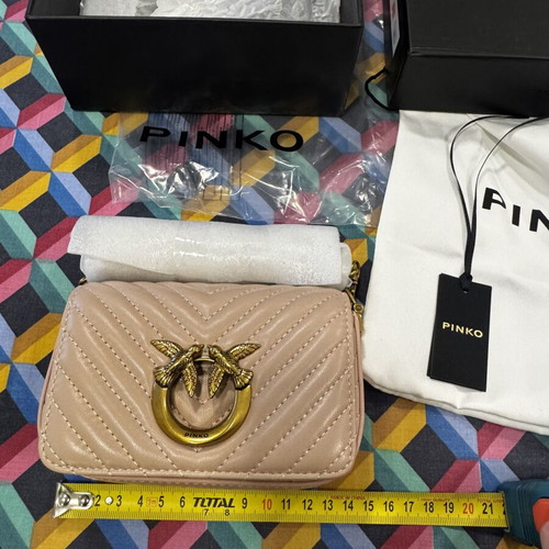 Pinko Love Mini Shoulder Bag, nude pink