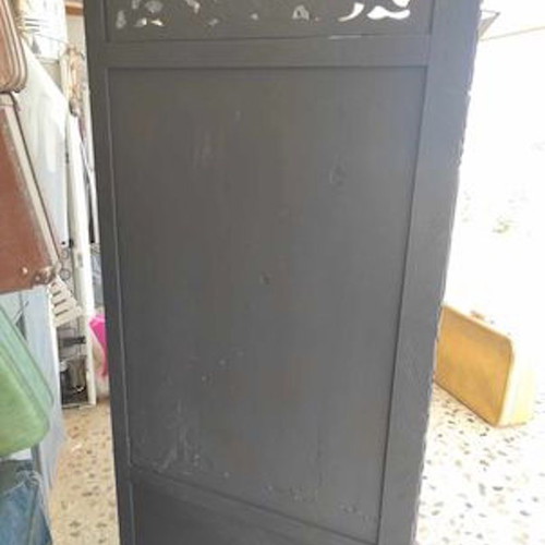 Μεγάλο παραβάν διφυλλο σκαλιστό μεταχειρισμένο, ιαπωνικό ξύλινο έργο τέχνης