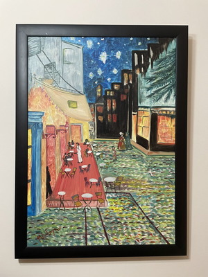 Ζωγραφικός πίνακας εμπνευσμένος από τον Vincent van Gogh με υπογραφή καλλιτέχνη, σαν καινούργιο