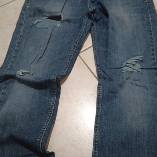 Men's jeans used, size L, blue