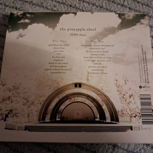 The Pineapple Thief 3000 Days 2CD like new, prog rock
