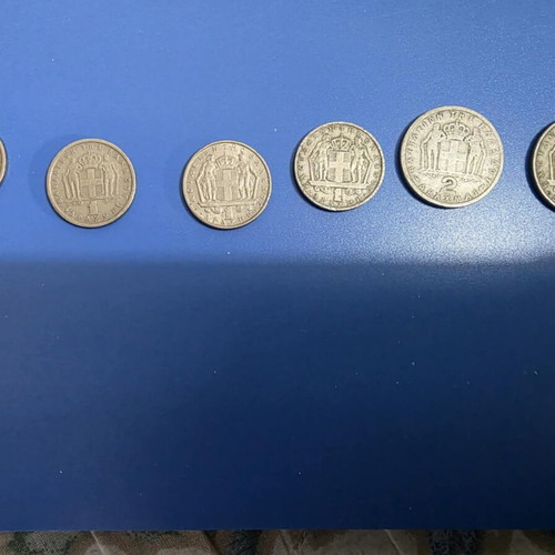 29 Greek coins from 1869 to 1968