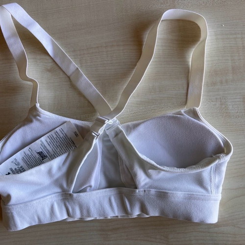 Under Armour women's sports bra white, like new, size XS