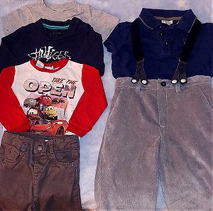 Πακέτο ρούχων για αγόρι 9-18 μηνών (6 τμχ)