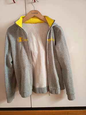 Champion gray jacket Small like new