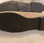 Alpe leather loafers new, castor leather, size 40, beige