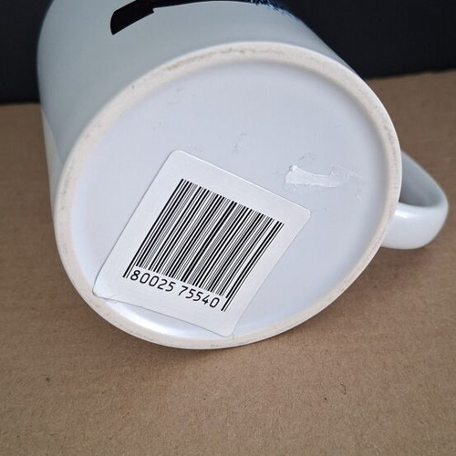 Undici ceramic white mug with tsarouchi and blue tassel