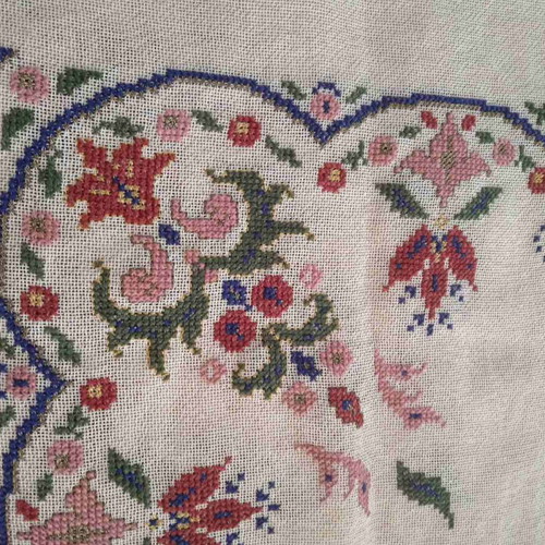 Handmade Tablecloth 80x80 in Excellent Condition