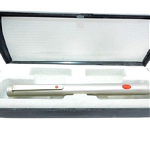 Δείκτης ασημένιος διδασκαλίας laser με διακόπτη pen laserdiode red line