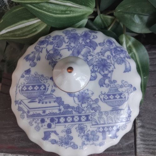 Vintage ανταλλακτικό καπάκι πορσελάνης China Blau μεταχειρισμένο