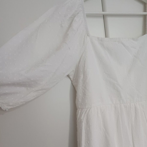 White cotton dress like new, size L