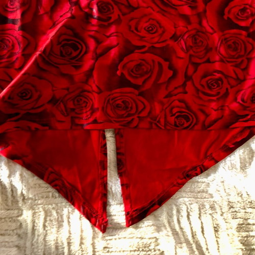 Dress intense red strapless fitted like new, size M