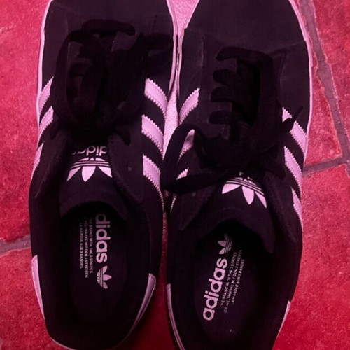 Adidas casual shoes size 43.5 black like new leather