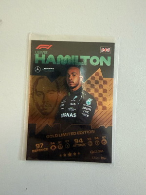 Lewis Hamilton Gold Limited Edition Turbo Attax 2021 new