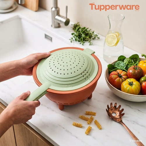 Tupperware Double Colander 2-in-1 kitchen tool