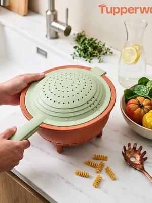 Tupperware Double Colander 2-in-1 kitchen tool