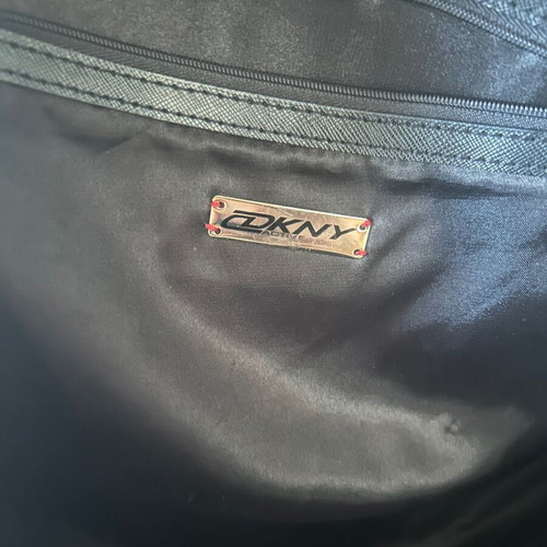DKNY large shoulder bag used, black and beige
