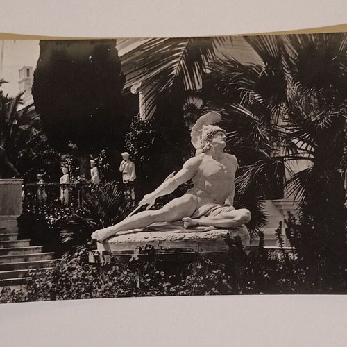 Postcard Achille Mourant Statue of the Dying Achilles used, black and white