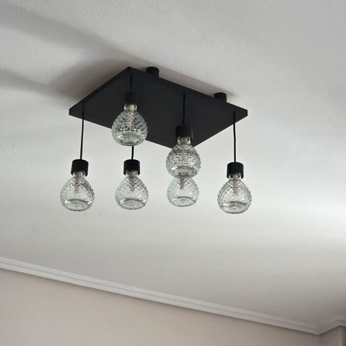 6-Light Ceiling Lamp with LED Bulbs