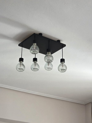 6-Light Ceiling Lamp with LED Bulbs
