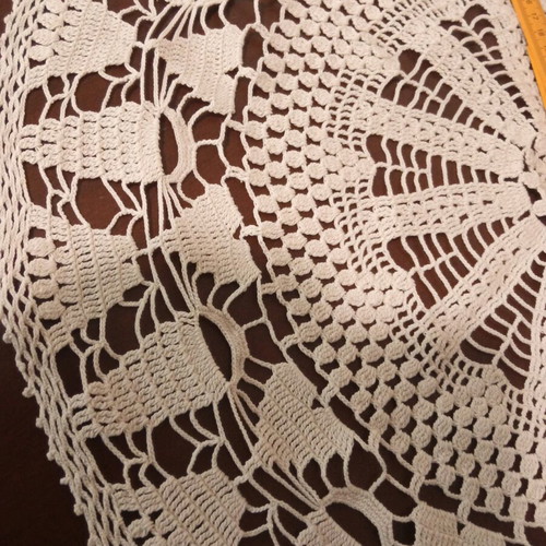 Handmade knitted linens like new, set of 2, beige