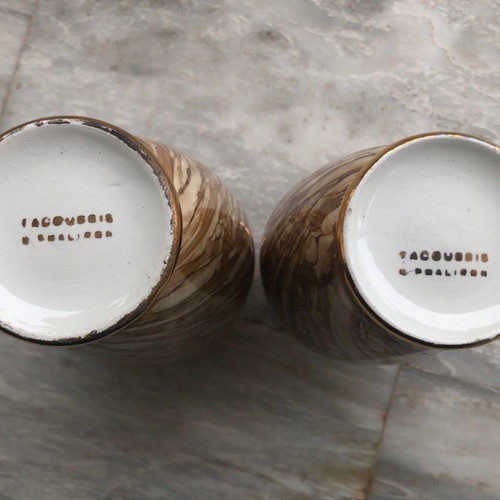 Twin vases used, 21cm height, set of 2 pieces