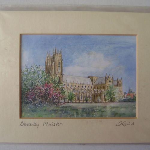 Collectible English hand-painted postcard new