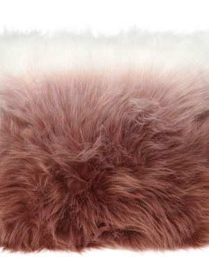 Fur tie-dyed pink pillow new 45 cm