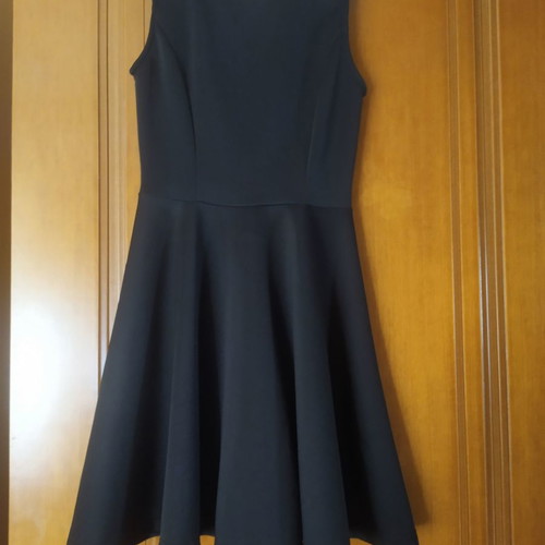 Dress used black with open back, size S