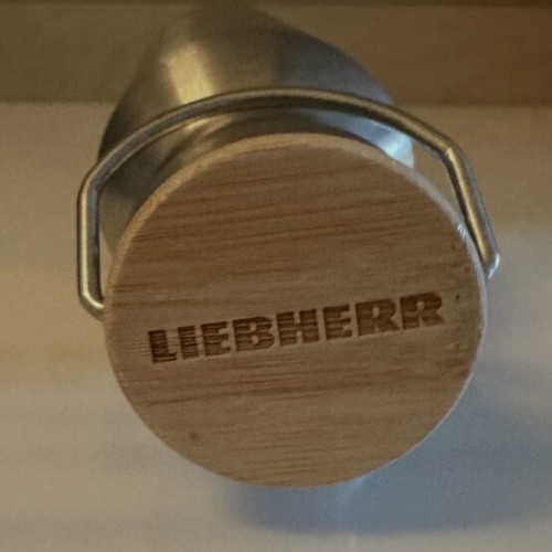 Liebherr stainless steel thermos bottle 500ml with bamboo lid