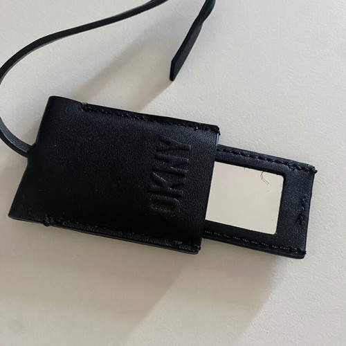 DKNY messenger leather bag like new, black and brown