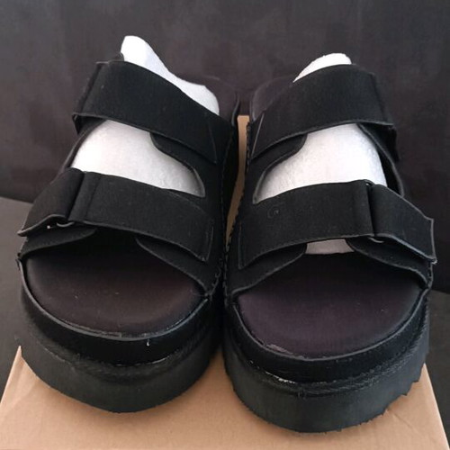 Luigi flatform sandals new, black, size 39