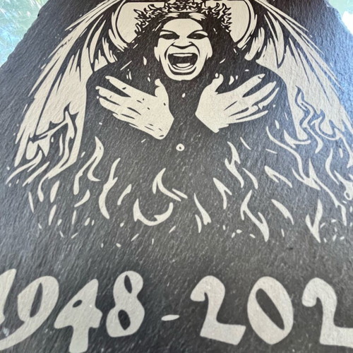Ozzy Osbourne engraved stone waterproof 32x24 cm new