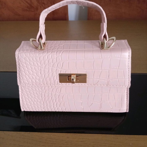 Pink handbag refurbished, 12×20cm