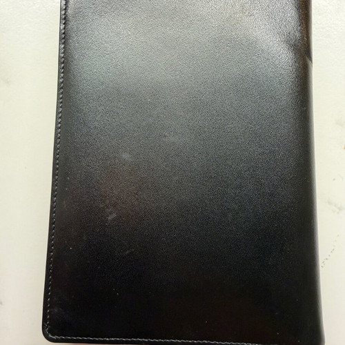 Mont Blanc wallet like new, black, genuine leather