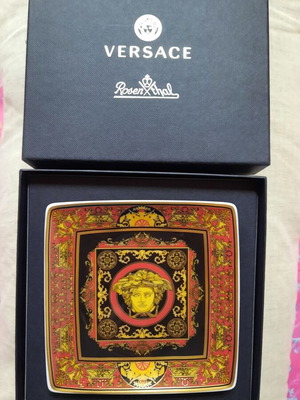Πορσελανινο πιατάκι Versace Medusa καινούργιο, σχέδιο Rosenthal