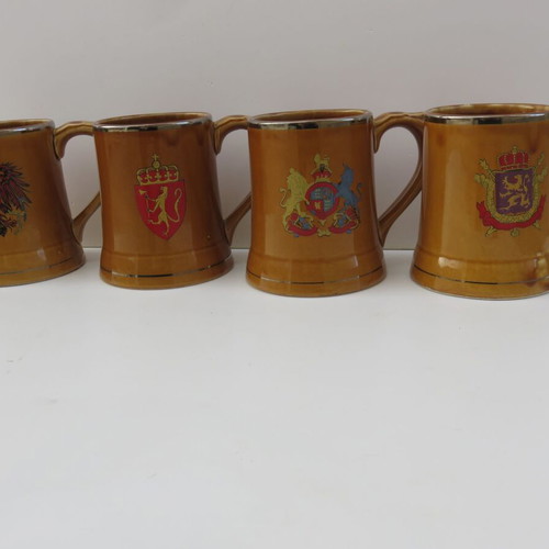 Nasco vintage ceramic beer mugs set of 4 like new