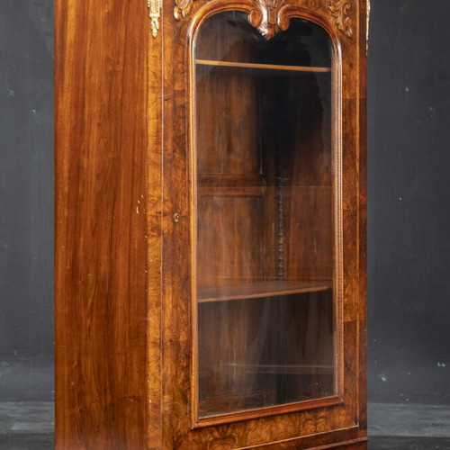 French display cabinet like new, walnut