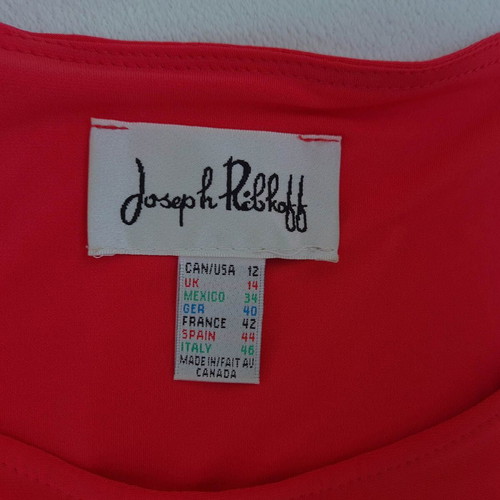 Joseph Ribkoff blouse size L 40 red like new